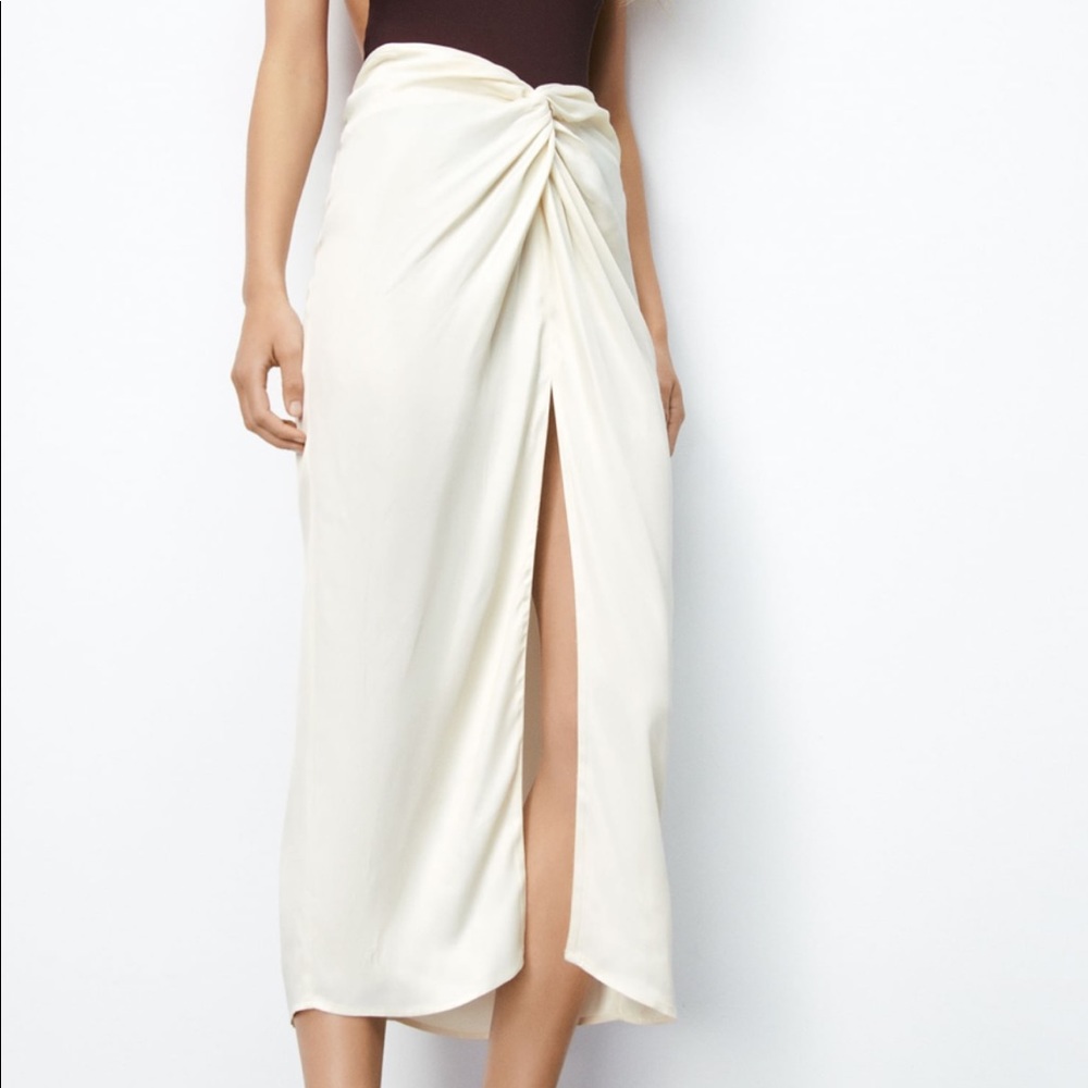 Zara Satin Effect Skirt